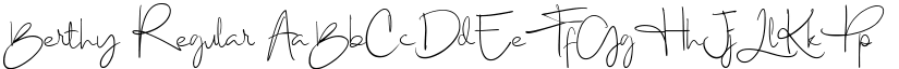 Berthy Regular font