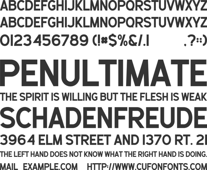 Alegra font preview