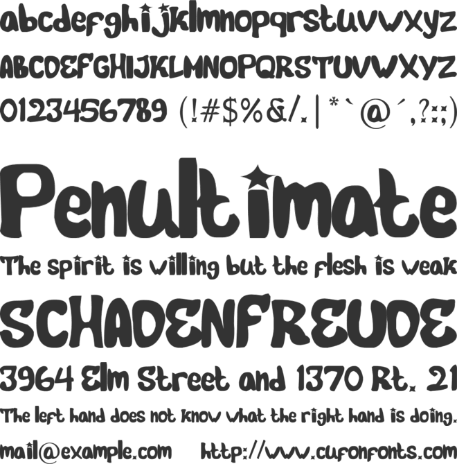 ZENITY font preview