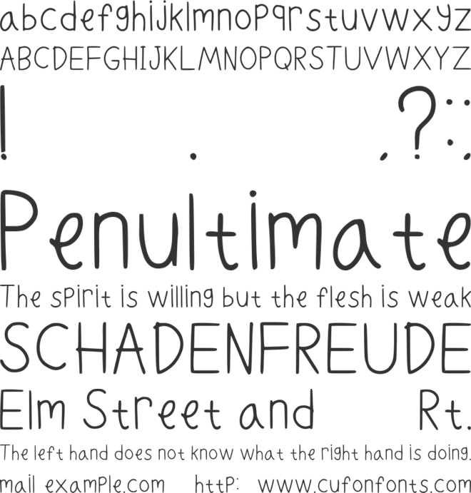 Bunachua Font font preview