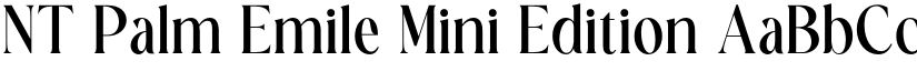 NT Palm Emile Mini Edition font