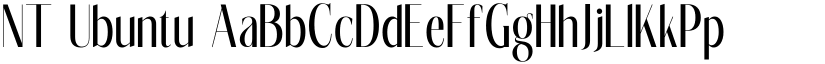 NT Ubuntu font