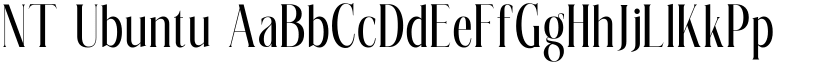 NT Ubuntu font