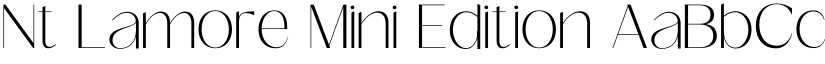 Nt Lamore Mini Edition font download