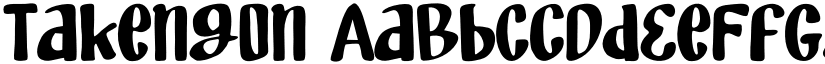 Takengon font