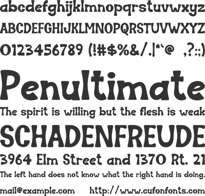Alturan font preview