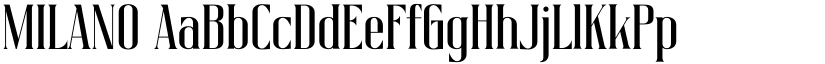 MILANO font download