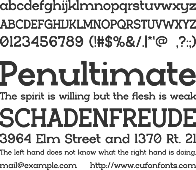 Quazos font preview