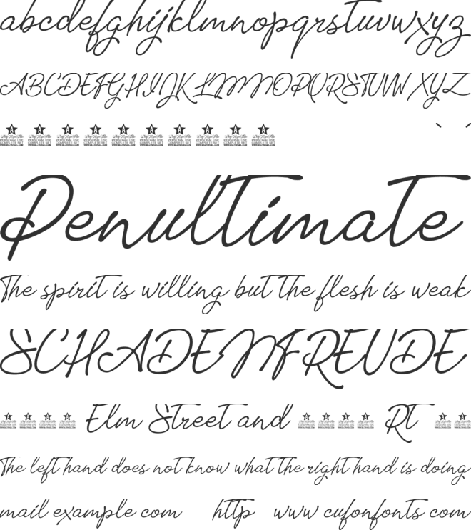 Tomatoes font preview