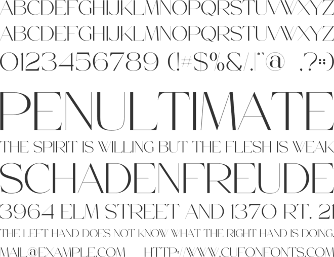 Broes font preview