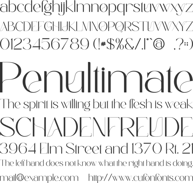 Bagelan font preview