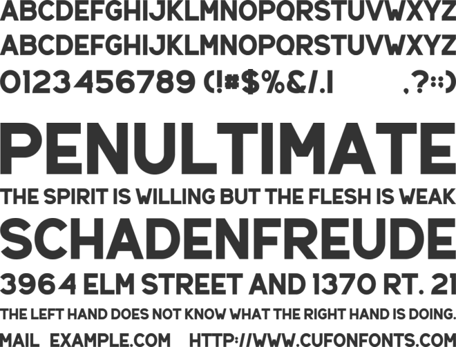 Badra font preview