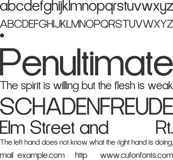 GELTIVO font preview