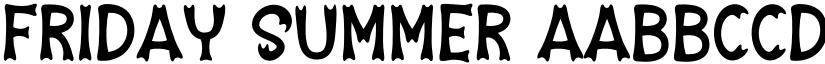 Friday Summer font