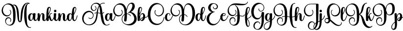 Mankind font