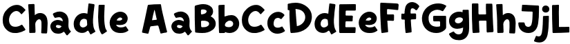 Chadle font
