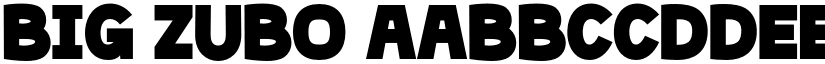 Big Zubo font download