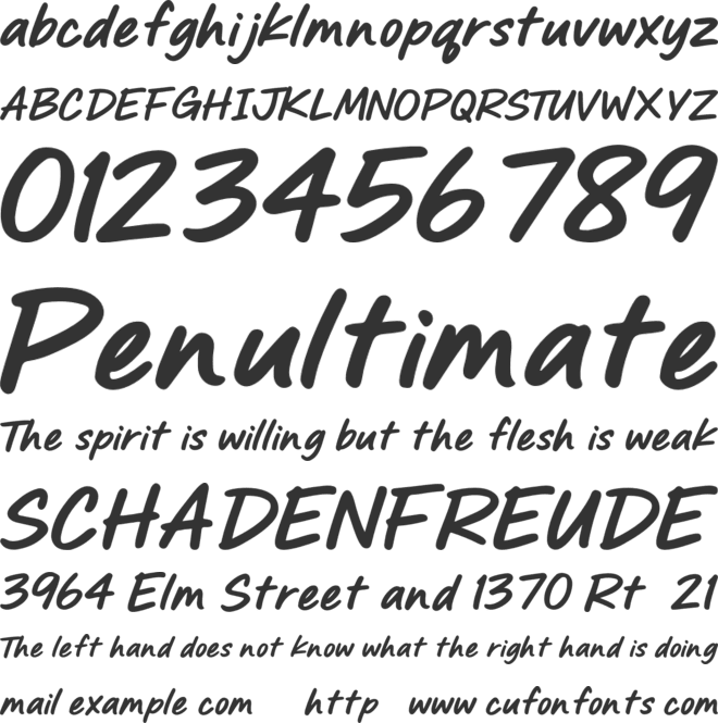 Midable font preview