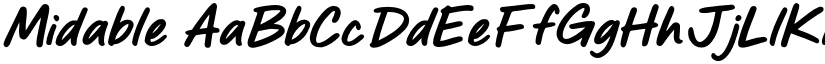 Midable font