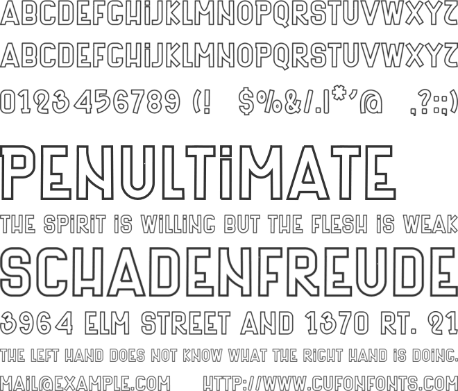 Stay Calm font preview