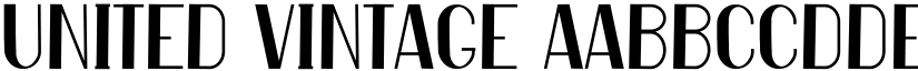 United Vintage font