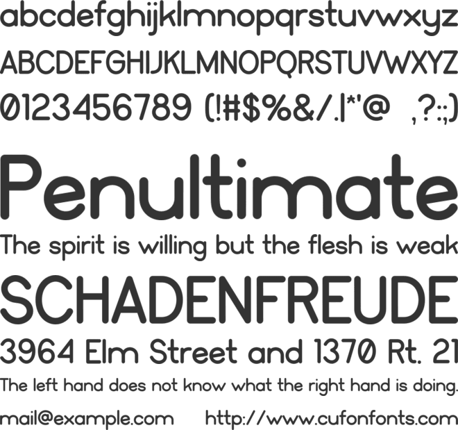 Fourd font preview