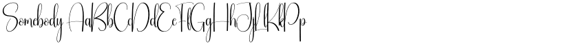Somebody font download