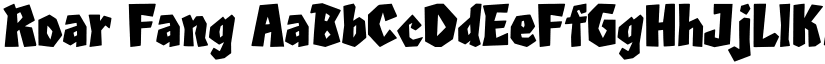 Roar Fang font download