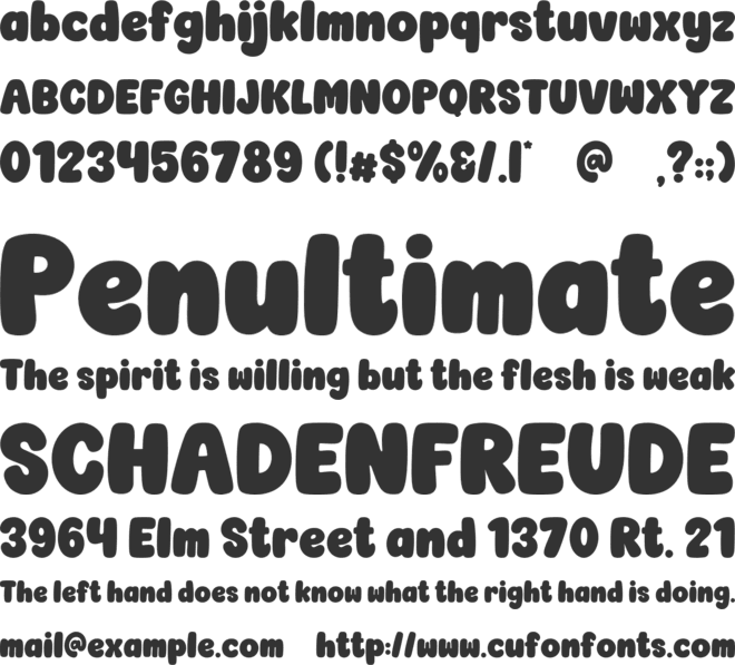 Pinky Peace font preview