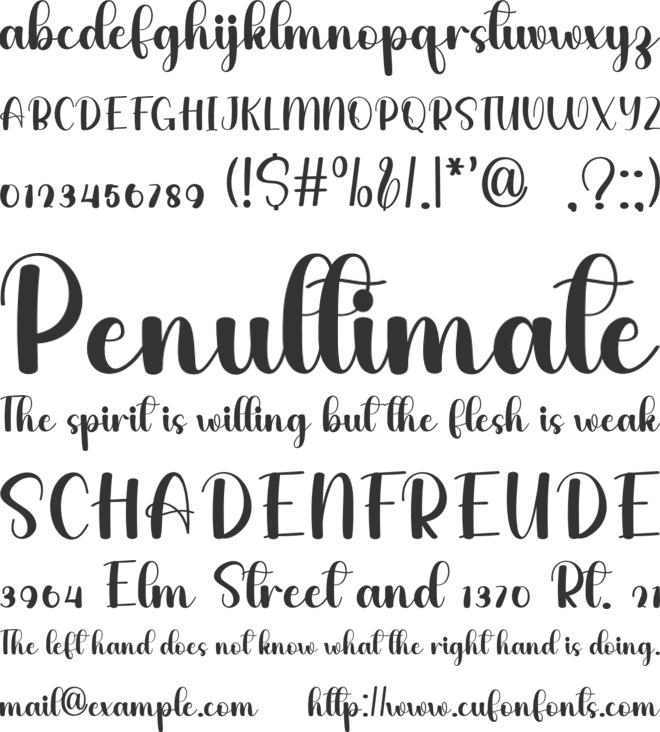 Brigty Dream font preview