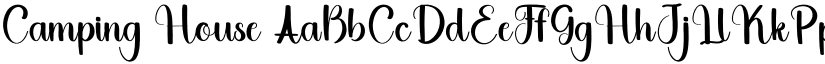 Camping House font