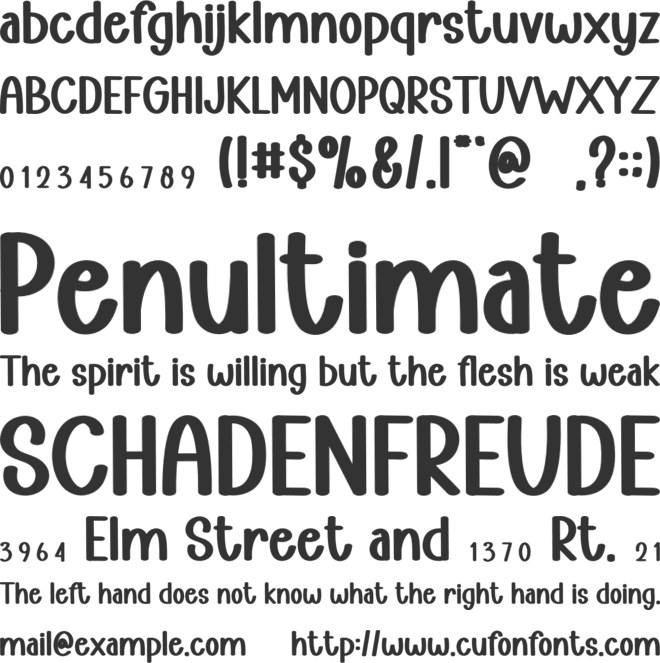 SUMMER SADNES font preview