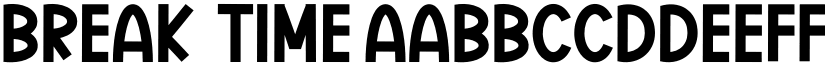 Break  Time font download