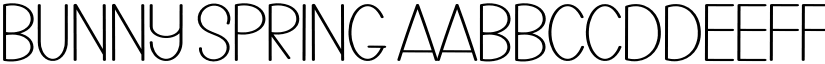 Bunny Spring font