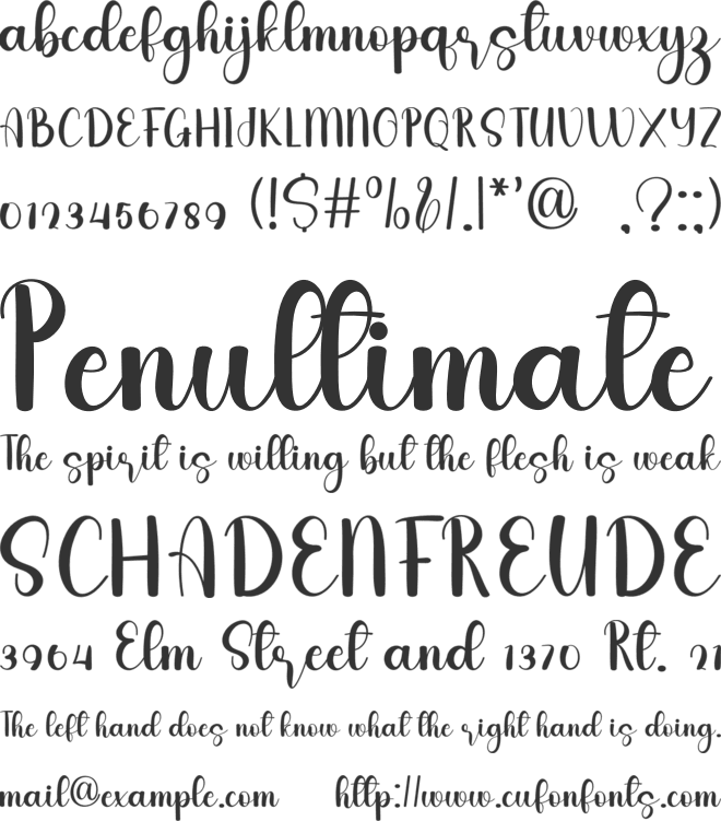 Pastel Candy font preview