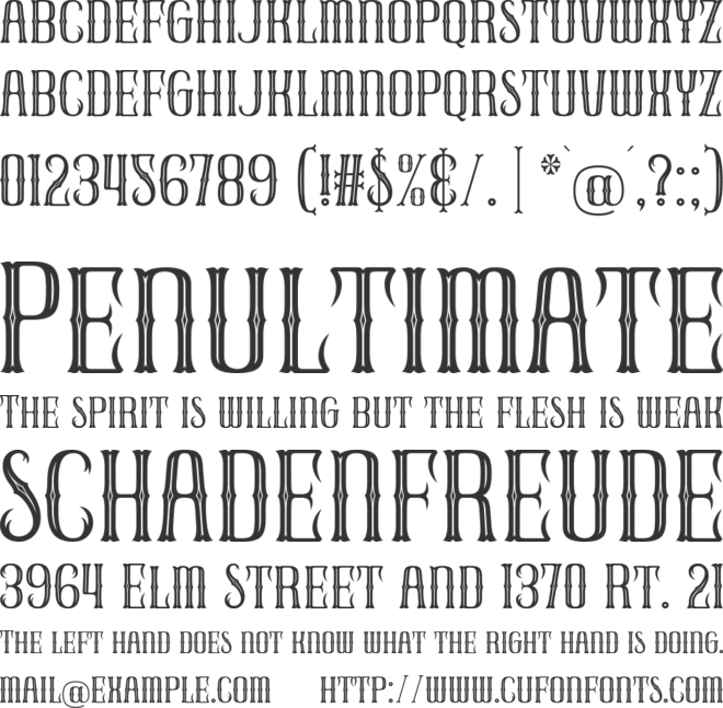 GoldHeart font preview