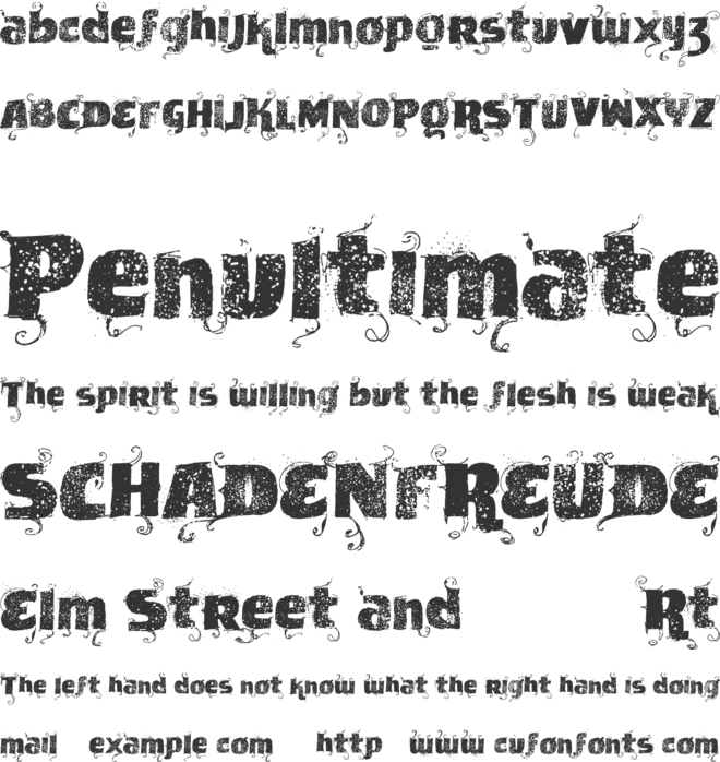 VTKS News Label font preview