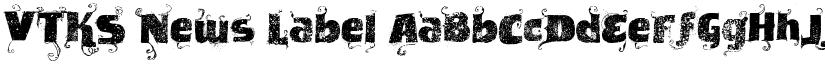 VTKS News Label font