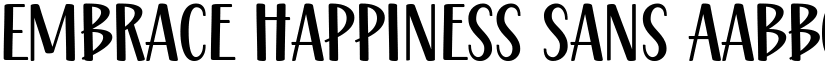 Embrace Happiness Sans font download