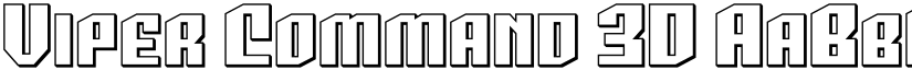 Viper Command 3D font