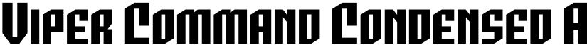 Viper Command Condensed font