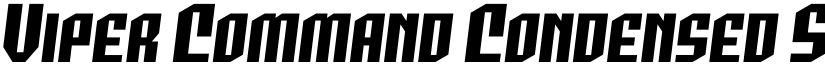 Viper Command Condensed SemiIt font