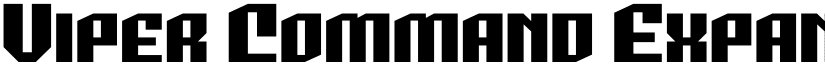 Viper Command Expanded font