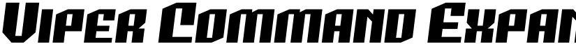 Viper Command Expanded Semi-It font