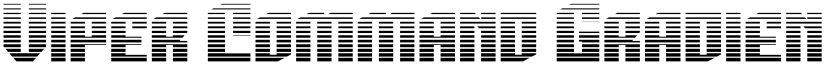 Viper Command Gradient font
