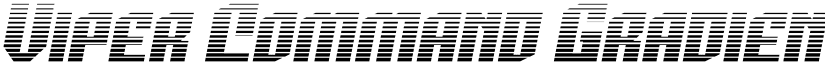 Viper Command Gradient Italic font