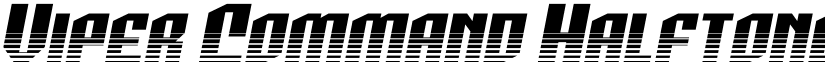 Viper Command Halftone Italic font