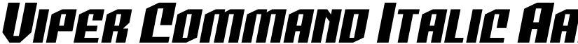 Viper Command Italic font