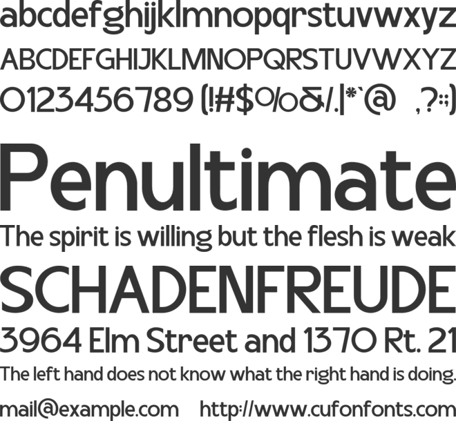 Gotib font preview