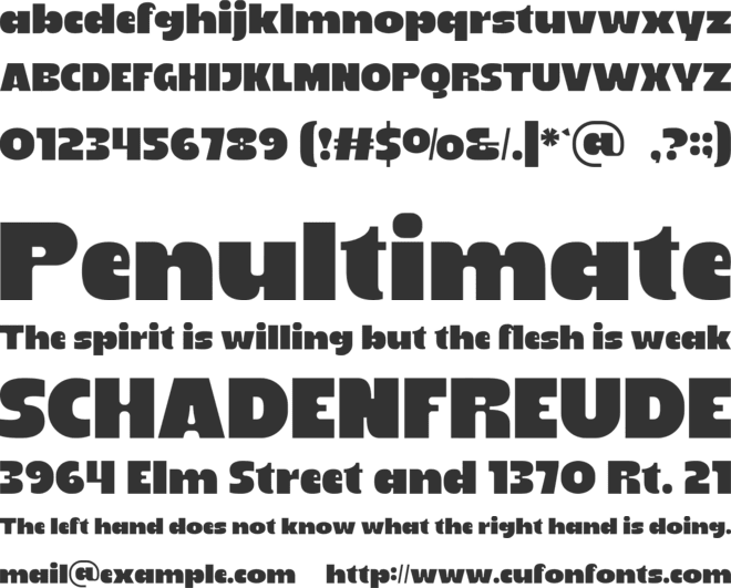 BILEKO font preview